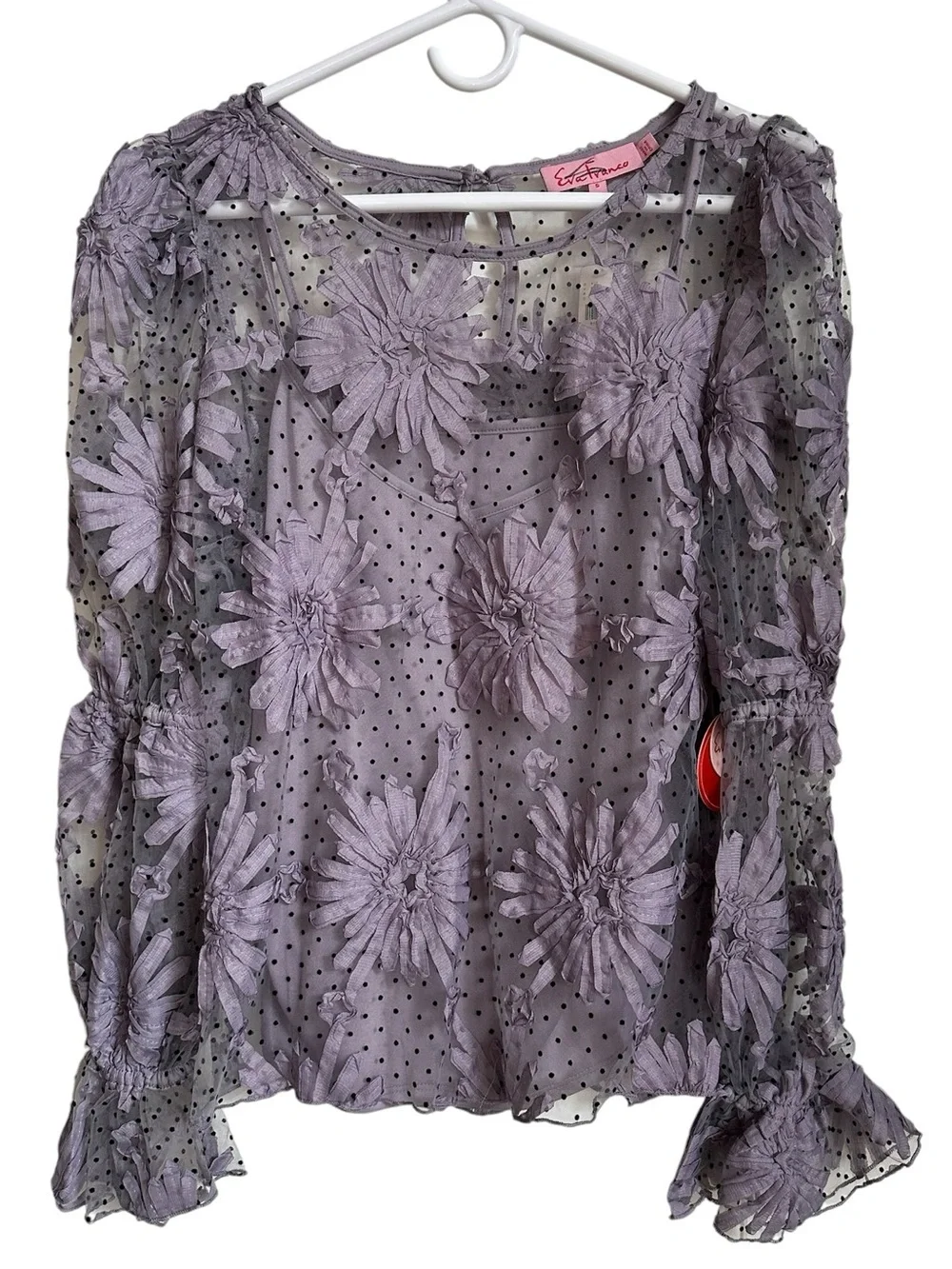 Anthropologie Eva Franco Lace Floral Blouse
